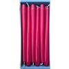 Nordring 12 candele appuntite, 2,3 x 25 cm, colore rosso carminio, certificato RAL anti-goccia e a basso fumo, durata di circa 8 ore, decorazione da tavolo e candeliere