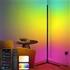 Weilim Lampada LED RGB da Terra, Lampada da Terra LED Smart con Telecomando e Timer Piantana Dimmerabile Compatibile con Alexa, Google Home - 16 Milioni Colori, Musica Sincronizzazione,155cm
