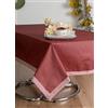 ESSE HOME -Tovaglia Copritavolo Antimacchia - Tessuto Misto Cotone Idrorepellente Resinato - Cinzia 0136 (Bordò, OV-140x220)