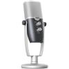 AKG Pro Audio Ara Microfono professionale a condensatore USB-C - Modalità di acquisizione audio a doppio schema per podcast, video blogging, gaming e streaming, Blu e Argento