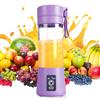 HOUSECURITY Frullatore Portatile, Frullatore Elettrico USB, Mini Frullatore Portatile per Frullati e Frullati, Frullatore per Succhi da 380ml con sei Lame Ottimo per Miscelare(Light Purple)