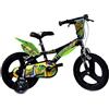 GIODICART Bicicletta Bambino 4-6 Anni Bici Misura 14 Pollici Dino Bikes T-Rex