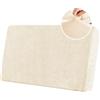 BXFUL Copriseduta Divano Elasticizzato in Ciniglia Fodera per Cuscino ad Alta Elasticità Cuscino per Divano Fodera per mobili Coprisedile per Divano Fodere per Cuscino (Grande 2 Posti,Beige)