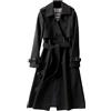 Generic Capispalla Solid Jacket Trench Donna Giacca a Slim Cappotto lungo Cappotto Cappotto da donna Cento Grammi Donna Con Cappuccio Piumino D' Donna (Black, M)