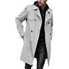 Generic 2024 Jacket da Uomo - Cappuccio Giacca Casual Mezza Stagione Antivento Trench Stile Corto da Uomo Zip Addensare Invernale Giubbotto Manica Lunga Antivento Giubbino Sportiva Antivento
