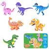 KedidO Puzzle Dinosauro in Legno Bambini, 6 Pezzi Giocattoli Animali da Puzzle in Legno Bambini, Puzzle di Legnos, per Bambini, Regali per Bambin (Dinosauro)