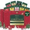 VAHDAM, Buon Natale - Set Regalo Di Tè Di Natale (9 Bustine Di Tè Individuali, Set Di 2) Edizione Limitata | Senza Glutine, Senza OGM | Regali Per Donne E Uomini