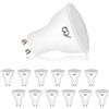 GY Lampadina LED GU10, 8 Watt equivalenti a 80 Watt alogeni, 800 Lumen, Lampadina LED 6500K bianco freddo, Attacco GU10 lampada, Angolo del fascio di 120 gradi, Lunga durata e basso consumo, 12 pezzi