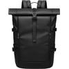 GYakeog Zaino Rolltop Uomo Donna Porta PC 15.6 Pollici Impermeabile Zaino da Viaggio Espandibile per Viaggio Escursionismo Campeggio Università-Nero