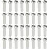 ECSiNG 100pcs Nippli Per Raggi Di Bicicletta Adatti Raggi Da 14G / 2mm Di Diametro Per Bici Da Strada E Da Montagna In Acciaio Argentato Lunghi 14mm Accessori Ricambio Ciclismo