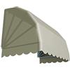 T-TENDA - Tenda a Cappottina a 5 Raggi Personalizzabile, con Struttura in Alluminio, in Tessuto PVC, Adatto per Balconi, Porte e Finestre, Disponibile in Varie Misure e Mantovane