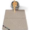 OHMO Alfombra Gatos Arenero de Silicona(60 * 40cm Paquete de 2), Impermeable y Antideslizante sin Bisfenol A (BPA), Fácil de Limpiar, No se Rasga, Sin Residuos de Olor