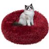 SPRINGOS - Cuccia per cani, rotonda, in pelliccia sintetica, confortevole, con fondo antiscivolo, 60 cm