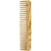 TEK - Pettine Grande a Denti Radi e Fitti in Legno di Frassino, Handmade in Italy, per Capelli Mossi e/o Fini, Districante