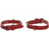 Flamingo Cane Collare In Pelle "Denver" 15 Mm X 24-30 Cm Rosso