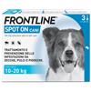 Frontline Spot On Cani x3 Pipette, Antiparassitario per Cani e Cuccioli (10-20Kg), Contro Pulci, Zecche E Pidocchi