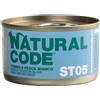 natural line Natural Code Gatto Lattina (St05) Adulto Sterilizzato Tonno & Pesce Bianco 85 Gr Temporaneamente Mancante Dall'Azienda Produttrice