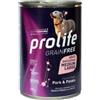 Prolife Cane Grain Free Sensitive Adulto Medium&Large Maiale & Patate Lattina 400 Gr