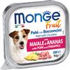 Monge Cane Fruit Vaschetta Adulto Maiale & Ananas 100 Gr