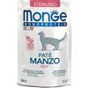 Monge Gatto Monoprotein Busta Adulto Sterilizzato Pate' Manzo 85 Gr