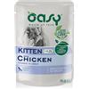 Oasy Gatto Bocconcini In Salsa Kitten Pollo 85 Gr