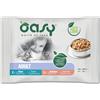 Oasy Gatto Bocconcini Multipack Adulto Tonno+Salmone Cf. (4X85) Gr