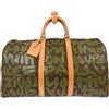 Louis Vuitton Pre-Owned - Borsone Graffiti Keepall 50 2001 - unisex - tela/pelle - Taglia unica - Verde