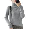 BeerMmay Donne Dolcevita Cashmere Maglione di Lana Autunno Inverno Tinta Unita Maglia Jumper Femminile Casual Base Bottoming Pullover Maglione, Grigio, S