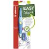 STABILO EASYergo 3.15 - Matita a scatto Ergonomica - Blu/Azzurro per Mancini - con mina 3.15 mm gradazione HB e temperino