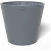 POTS&MORE Conico VP011401 - Vaso da 14 cm (diametro 14 cm, design elegante, colore grigio, altezza 12 cm, vaso in plastica per piante da interno), colore: grigio