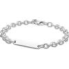 PANDORA Icons Bracciale con maglie in argento Sterling e barra da incidere, 20