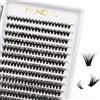 FANDIQ Individual Lashes, Cluster lashes D Curl 9-16Mixed 240 Pcs Cluster Lashes 40D Lash Clusters Extensions Individual Lashes Cluster DIY Lash Extensions at Home(40D-0.07D,9-16mix)