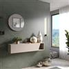 DEGHI Consolle sospesa 138x28h cm cashmere con anta sagomata reversibile - Clary