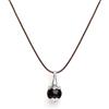 Tamashii VLNET ® | Collana ciondolo a goccia Ear-Drops | Argento 925 e Onice Nero | Unisex Fatto a Mano