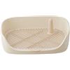 F Fityle Toilette per Cani Vasino da addestramento Tappetino per addestramento Toilette Porta pipì Pad Appartamento Gabinetto Forniture per Animali Domestici, Beige 40x30x11cm