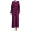 KBOPLEMQ Abiti musulmani da donna Abaya Jilbab Islamico Ramadan Abito da preghiera con cappuccio Hijab tinta unita arabo Khimar Caftano Medio Oriente Dubai Lunghezza Robe Abbigliamento da preghiera