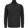 JACK & JONES Jjepaulos Sweat Zip Noos Felpa, Nero, S Uomo