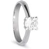 ALFIERI & ST. JOHN Anello solitario Alfieri & St John in oro bianco con diamanti ct 0,65 colore g purezza si1 misura 14,5