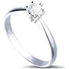 ALFIERI & ST. JOHN Anello solitario Alfieri & ST John 6 griffes in oro bianco con diamanti ct 0,50 colore g purezza si1 misura 16