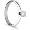 ALFIERI & ST. JOHN Anello solitario Alfieri & St ohn in oro bianco con diamanti ct 0,40 colore g purezza si1 misura 13,5