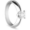 ALFIERI & ST. JOHN Anello solitario Alfieri & St John in oro bianco con diamanti ct 0,80 colore g purezza si1 misura 14