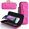 FYOUNG Custodia protettiva per Playstation Portal, rigida portatile borsa da viaggio, set completo di custodie di protezione accessori per PS5 Portal - rosa