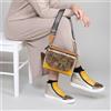 Ebarrito Borsa a tracolla in pelle patchwork multiscomparto