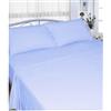 Rayyan Linen Lenzuolo sopra o federe in flanella termica in 100% cotone spazzolato, morbido e raffinato, lenzuolo o federe (celeste, matrimoniale)