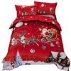 Shamdon Home Collection Copripiumino Babbo Natale, set di biancheria da letto Decorazione natalizia per interni, regali per Natale