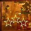 Anmossi LED Luci di Natale,3 Pezzi Tenda Luci Natalizie a Batteria,10 LED Tenda Luminosa con Stelle,Bianco Caldo,Timer,Luci Natale Decorativa per Natale,Finestra,Matrimoni,Feste