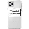 CrazyLemon Custodia per iPhone 12 Pro Max, Stile semplice Creativo Divertente Frase di personalità Etichetta dell'umore Leggero Anti Giallo Morbido TPU Cover posteriore antiurto in silicone - 01