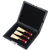 Dilwe Fagotto Reed Case, Cuoio DELL'UNITÀ di elaborazione Legno Fagotto Reed Contenitore Scatola di Trasporto con Slot per 3 Ance