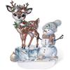 GADITIEK Diamond Painting Natalizi Decorazione della Dcrivania, 5D Diamond Painting Adulti Decorazione da Tavolo, 5D Diamond Painting Ornamento Diamante Natalizi (Pupazzo di Neve e alci)