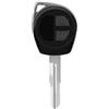 Keenso Sostituzione 2 Pulsante Keyless Entry Remote Key Fob, Smart Key Shell Case Blade per SUZUKI Vitara Swift Ignis SX4 Liana Alto Nero